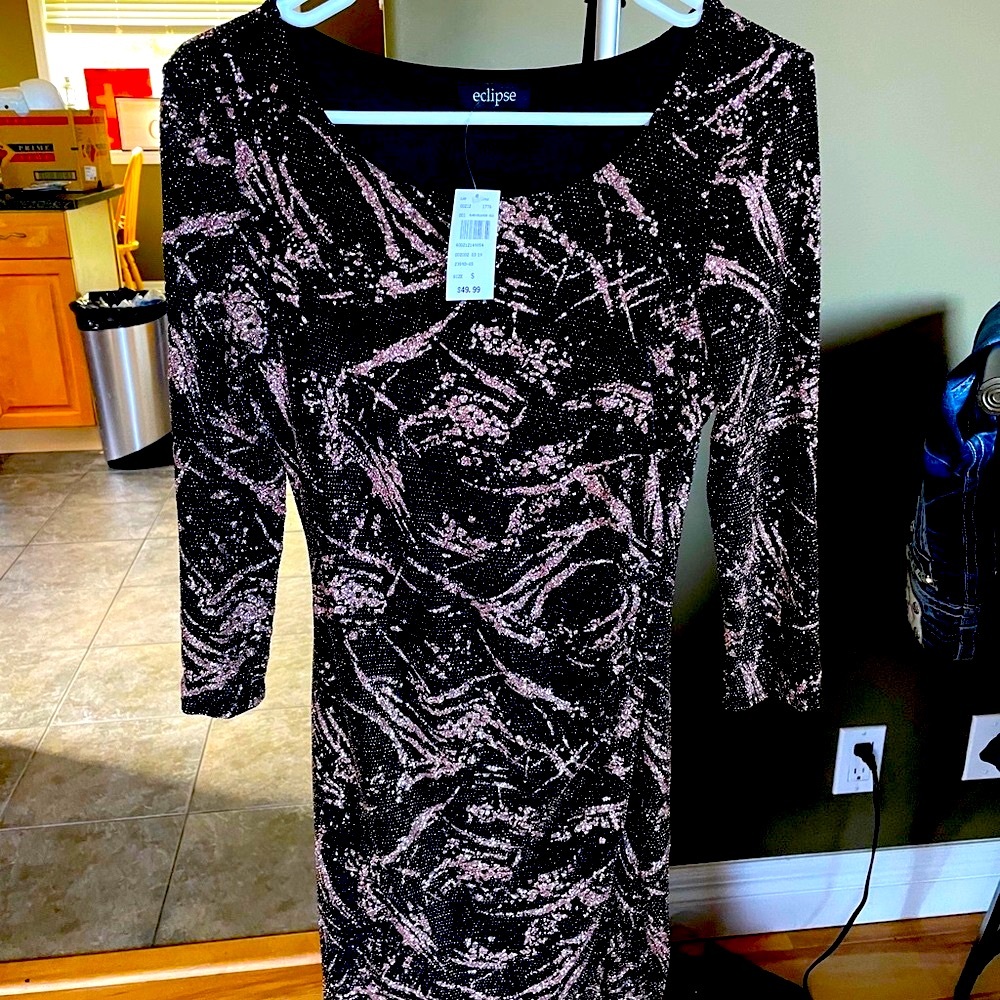 Body con sparkly midi dress